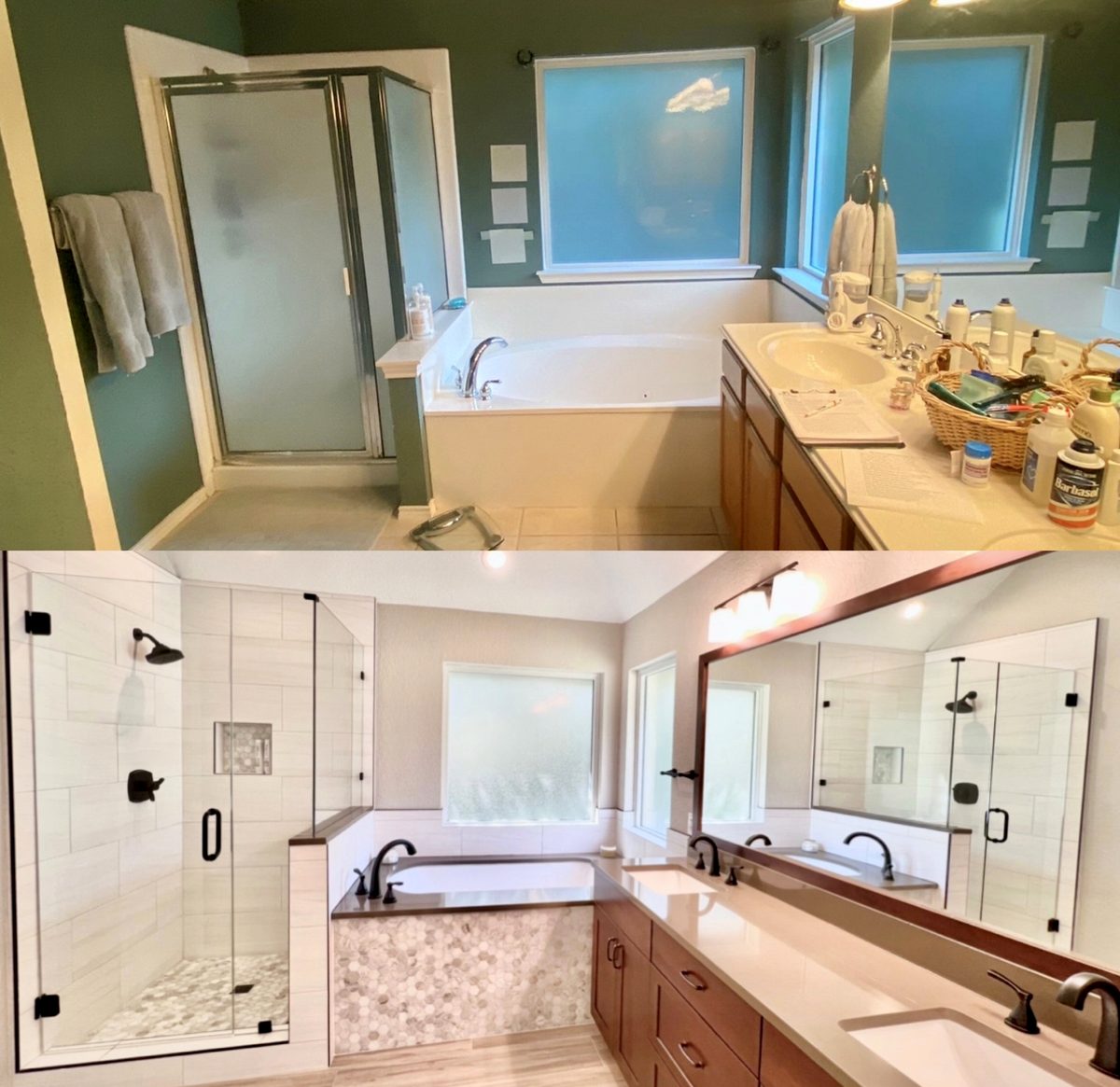 Vancouver WA bathroom before and after remodel